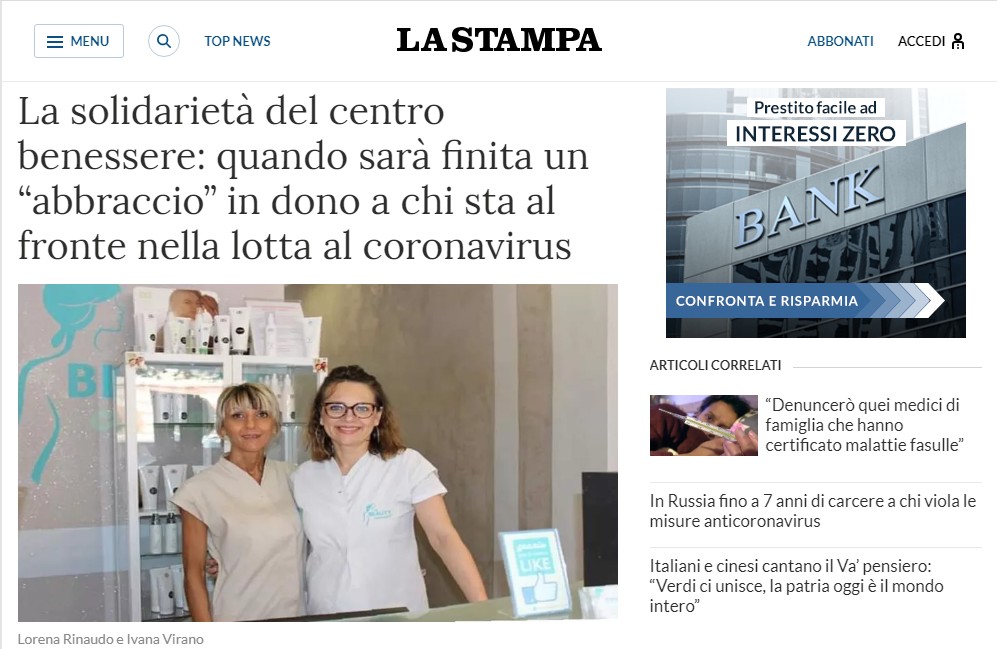 Articolo La stampa